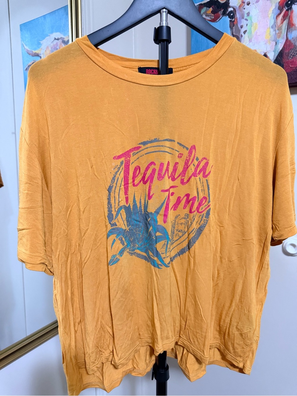 Rock & Republic Tequila Time Graphic Tee Women’s Large